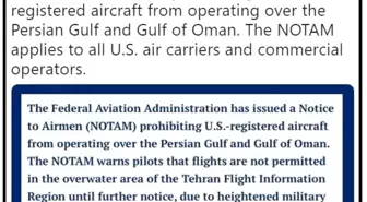 FAA, ABD havayolu şirketlerini Körfez'de uçmasını yasakladı