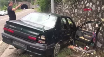 KARABÜK Otomobil istinat duvarına çarptı Melek öldü, anne ve babası yaralandı