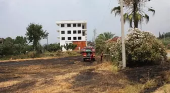 Saman balya makinesi tarlada yangın çıkardı