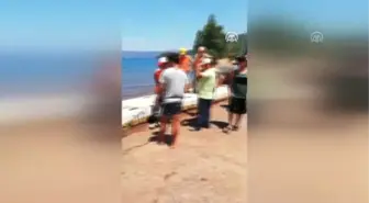 Marmaris Kızkumu Plajı'ndaki ruhsatsız su sporları parkuru kaldırıldı