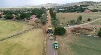 Seyfe Gölü Kuş Cenneti bölgesinde, yol yapım çalışmaları başladı