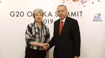 Cumhurbaşkanı Erdoğan, İngiltere Başbakanı May ile görüştü