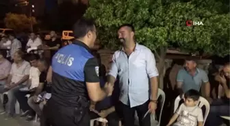 Polis düğününe meslektaşlarından sürpriz