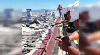 Isparta Kara Havacılık Okulu'ndaki yangın söndürüldü