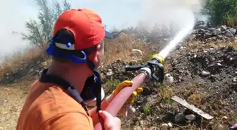 Silifke'de orman yangını yüzünden bazı evler boşaltıldı, yollar trafiğe kapatıldı