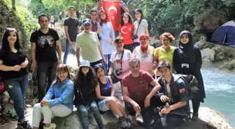 Gürleyik Şelalesi'ni fotoğrafladılar