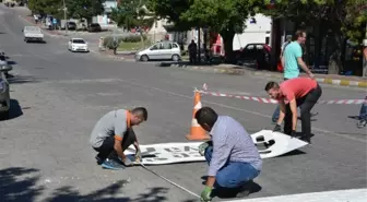 Gediz'e yeni yaya geçitleri çizildi