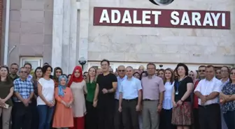 Isparta Adliyesi'nde Başsavcı Çokdinç ve Hakim eşine hüzünlü veda