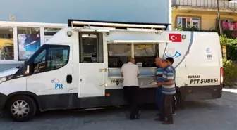 Uşak'ta PTT mobil araçlarla hizmeti vatandaşın ayağına götürüyor