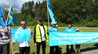 İsveç'te Çin protestosu