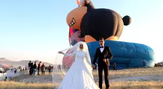Kapadokya balon festivalinde muhteşem final