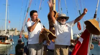 Son süngerci Aksona Mehmet, Bodrum'da törenle karşılandı