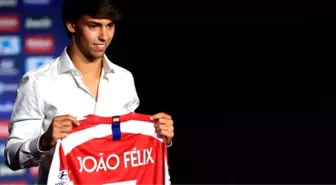 Atletico Madrid, 126 milyon euroluk transfer Joao Felix'i basına tanıttı