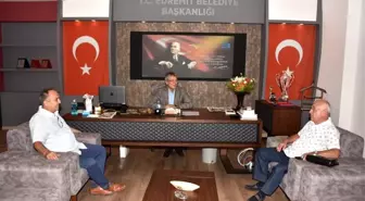 TBMM eski Başkanı Cemil Çiçek Edremit Belediye Başkanı Hasan Arslan'ı ziyaret etti