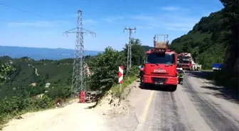 Ordu'da akaryakıt yüklü tanker devrildi: 1 yaralı