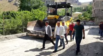 Hakkari Belediyesinden yol yapım çalışması