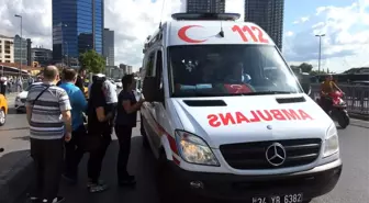 Trafik polisine çarpan taksici gözyaşlarına hakim olamadı