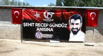 Erzincanlı 15 Temmuz şehidi Recep Gündüz, baba ocağında anıldı