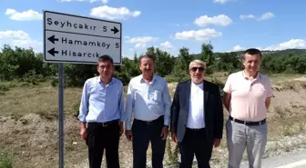 İki ilçe köyleri arasına yeni alternatif bağlantı yolu