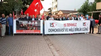 15 Temmuz'da 3 şehidi olan Cide'de demokrasi nöbeti sabaha kadar sürdü