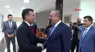 Çavuşoğlu, Kuzey Makedonya Başbakanı Zoran Zaev ile görüştü