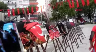 İZMİR Ödemiş'te 15 Temmuz anma töreni stadyum önünde yapıldı