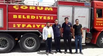 Minareden düşen yavru leylek için imam ve itfaiye seferber oldu