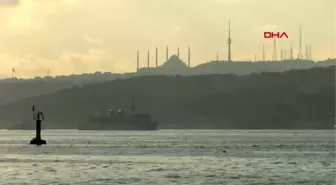 İSTANBUL- FRANSA VE ABD ASKERİ GEMİLERİ BOĞAZ'DAN GEÇTİ