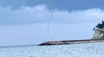 Cide sahilde hortum meydana geldi