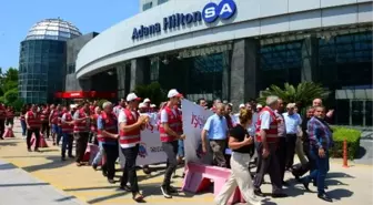 Adana'da Hilton çalışanları greve başladı