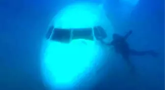 Saros Körfezi'nde batırılan uçağa dalışlar sürüyor