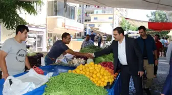 Canpolat pazarcı esnafı ile buluştu