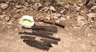 Pervari'de PKK'nın silah ve mühimmatı ele geçirildi