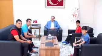 Dereceli sporcular Tunç'u ziyaret etti