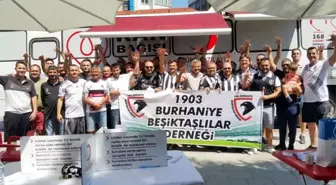 Burhaniye'de Beşiktaşlılar kan bağışında bulundu