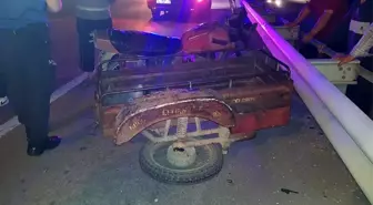 Otomobil, kasalı motosikletle çarpıştı: 1 yaralı