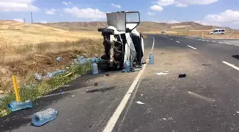 Kontrolden çıkan minibüs takla attı: 1 yaralı