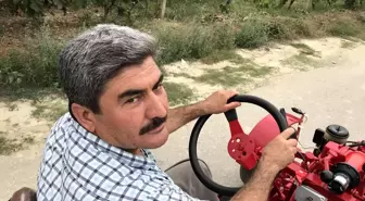 Köyde kullanmak için kendi tarım aracını yaptı