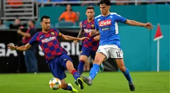 Eljif Elmas sahnede! Barcelona, Napoli'yi yendi