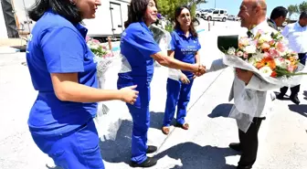 Tunç Soyer İZBETON ve İZELMAN işçileriyle bayramlaştı