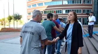 Düzce Üniversitesi personeli bayramlaştı