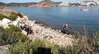 Kaymakam, belediye başkanı, başsavcı ve hükümlüler çöp topladı, turistler şaştı kaldı