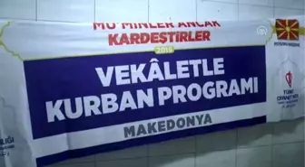 Kuzey Makedonya'da kurban bağışı