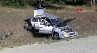 TOKAT Erbaa'da trafik kazası 4 yaralı