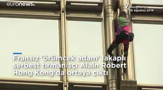 Fransız 'örümcek adam' bu kez Hong Hong'da uzlaşı için bir gökdelene tırmandı