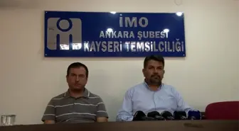 İnşaat Mühendisleri Odası Kayseri Temsilcisi Murat Yıldız Açıklaması