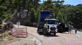 Alanya Yaylakonak yolu asfaltlanıyor