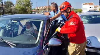 Ayvalık'ta trafik kazası; 5 yaralı