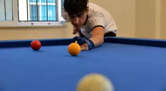 Çukurhisarlı öğrencilerin bilardo kursuna yoğun ilgisi