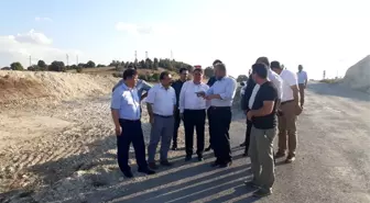 Müdür Aşık, ilçe yollarında devam eden çalışmalar incelendi
